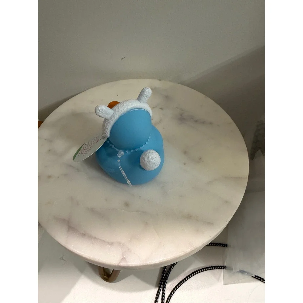 Blue Rubber Duck‎ Bath Toy Bunny Hat Toddler Baby Bath Time Fun